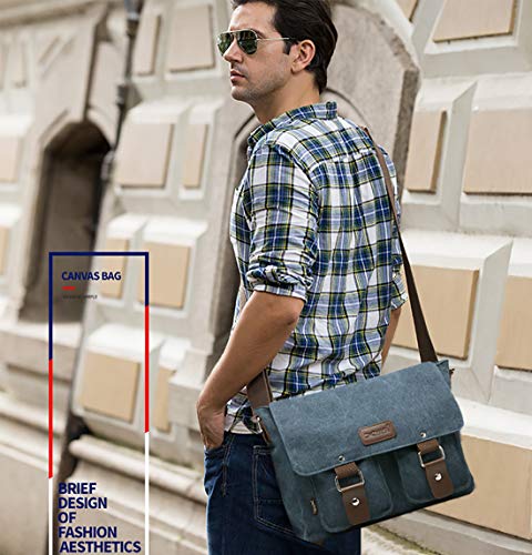 Vintage Unisex Canvas Messenger Bag for iPad, Travel
