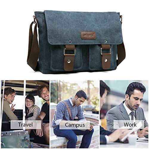 Vintage Unisex Canvas Messenger Bag for iPad, Travel