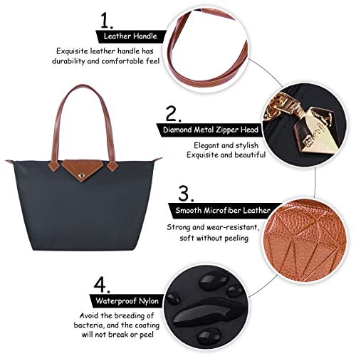 Dark Grey Folding Designer Handbag for Travel, Office, School