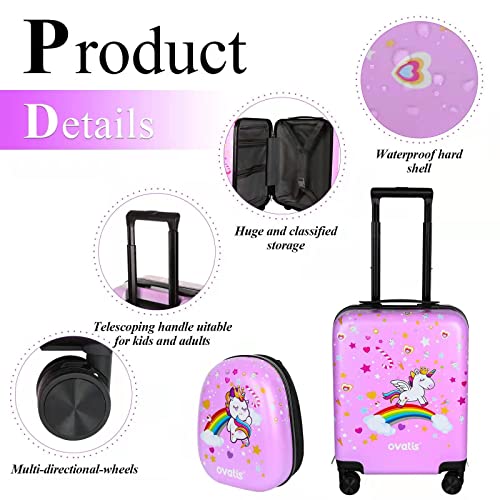 ovatis Unicorn Pink Handbag Set for Girls