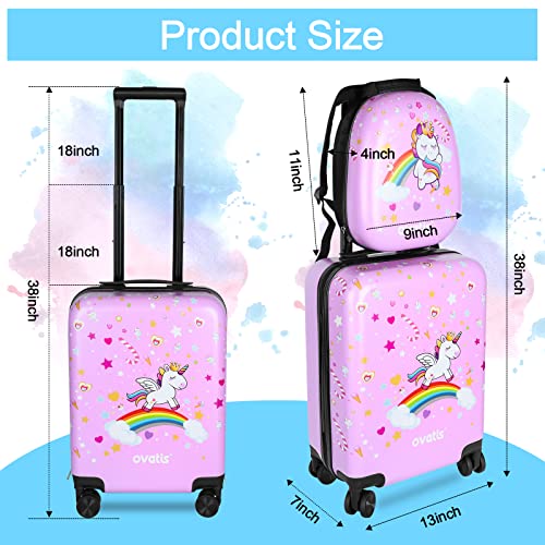 ovatis Unicorn Pink Handbag Set for Girls