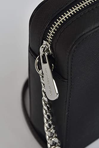 Michael Kors Black Saffiano Leather Medium Crossbody Handbag
