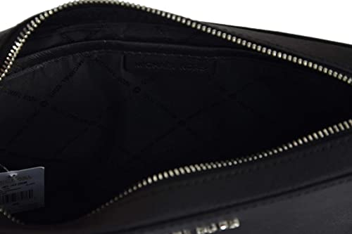 Michael Kors Black Saffiano Leather Medium Crossbody Handbag