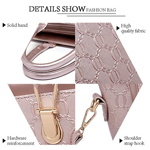 Pahajim 4-Piece Women's Designer Handbag Set (Red)