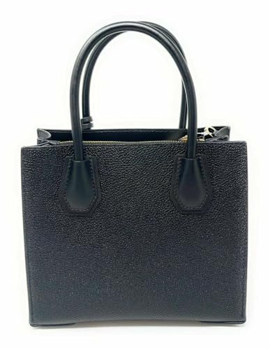 Black Mercer Medium Leather Crossbody Messenger Handbag