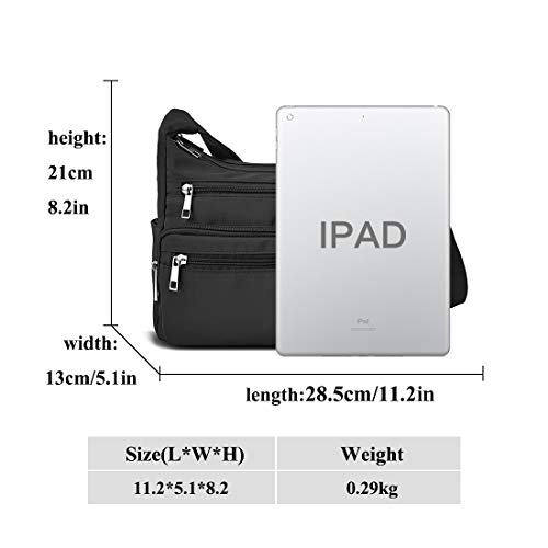 Women's Multi-Pocket Crossbody Handbag - Waterproof & RFID