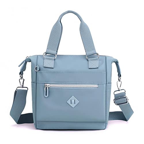 Skyblue Gelory Tote: Small Waterproof Nylon Handbag