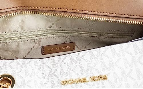 Michael Kors Vanilla Front Pocket Chain Tote Bag