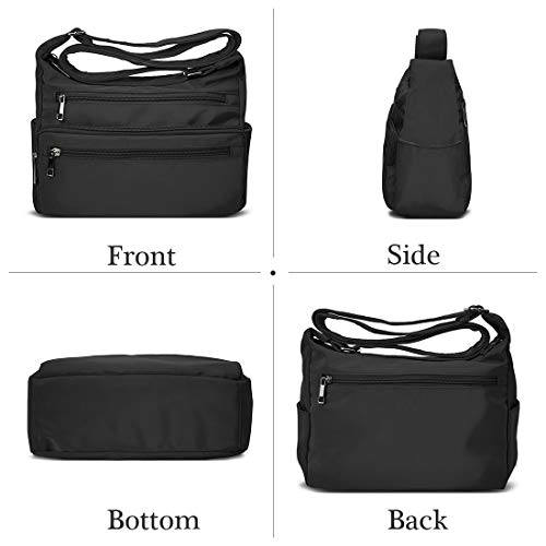 Women's Multi-Pocket Crossbody Handbag - Waterproof & RFID