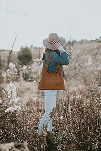 Gigi Genuine Leather Designer Handbag - Woman - Honey