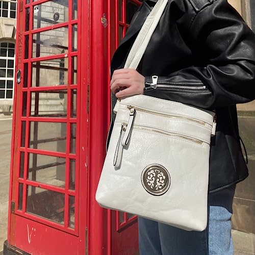 kukubird Plush Designer PU-Leather Shoulder Bag - Black