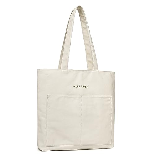 Miss Lulu Designer Canvas Tote - Spacious, Waterproof