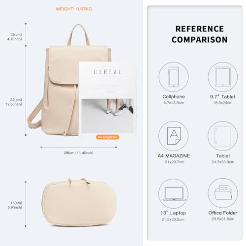Miss Lulu Designer Rolltop Rucksack - Elegant Damen