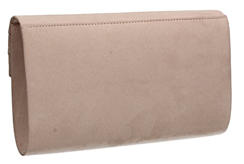 SWANKYSWANS Samantha Nude Clutch for Women, One Size
