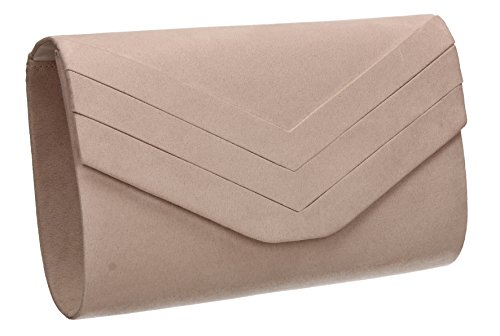 SWANKYSWANS Samantha Nude Clutch for Women, One Size