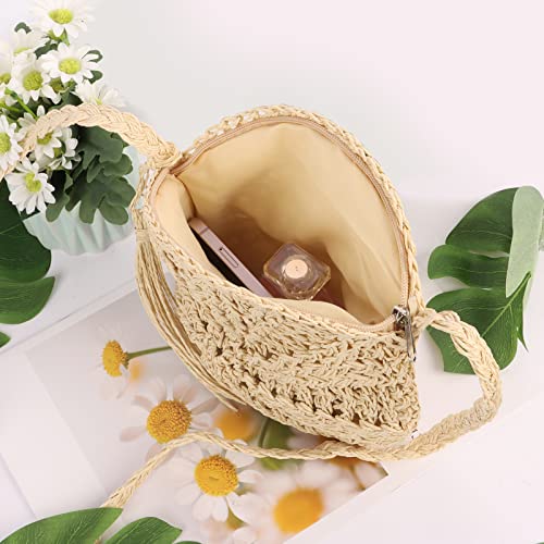 Women's NiCoLa Straw Shoulder Bag with Tassel