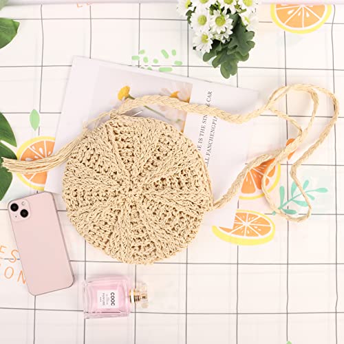 Women's NiCoLa Straw Shoulder Bag with Tassel