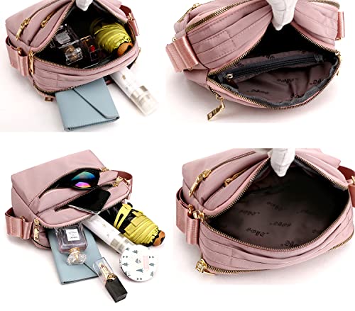 Rose Ecohaso Designer Handbag: Waterproof Messenger Shoulder Bag