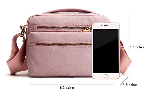Rose Ecohaso Designer Handbag: Waterproof Messenger Shoulder Bag