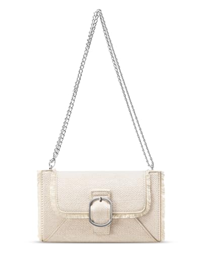 Beige Vulkitty Crossbody Shoulder Handbag Clutch Wallet