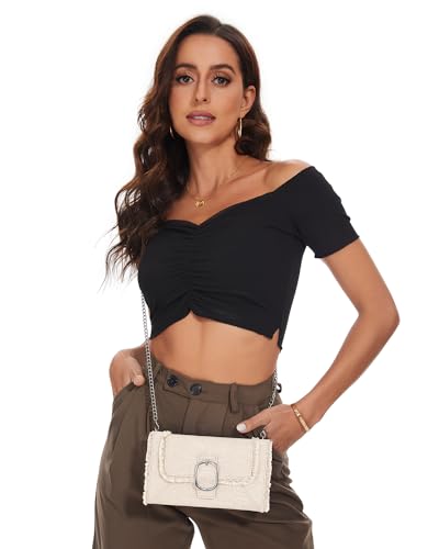 Beige Vulkitty Crossbody Shoulder Handbag Clutch Wallet