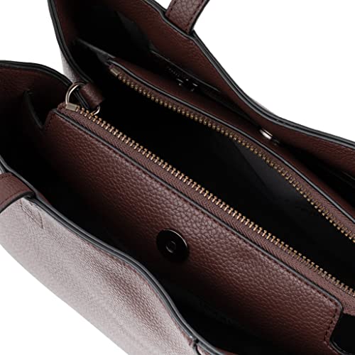 Calvin Klein Adeline Triple Compartment Satchel, Brunette