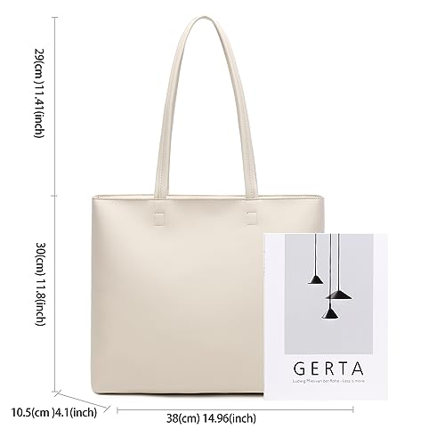 MEEGIRL Simple PU Leather Top Handle Tote Handbag