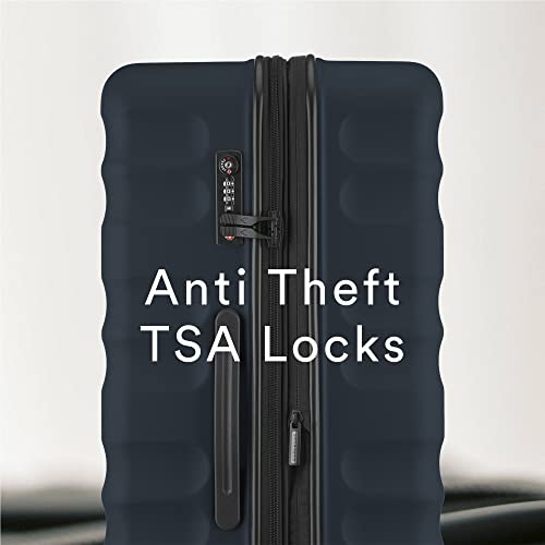 Designer Navy Clifton Suitcase Set - Medium, Large, Carry on