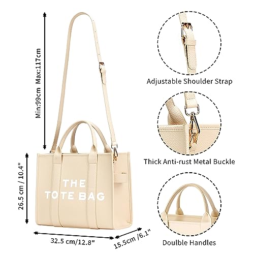 KALIDI Large Capacity PU Leather Women's Tote Bag