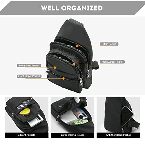 Unisex Waterproof Shoulder Sling Bag for Travel and Sports