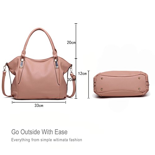 Miss Lulu Soft PU Leather Hobo Shoulder Bag