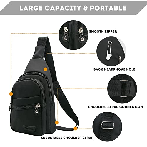 Unisex Waterproof Shoulder Sling Bag for Travel and Sports