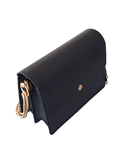 Tory Burch Emerson Envelope Adjustable Shoulder Bag, Black, Black