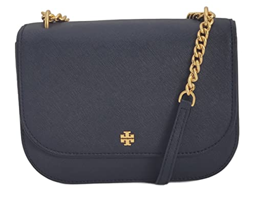 Tory Burch Emerson Flap Navy Blue Shoulder Bag