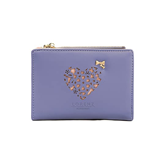 Cool Blue Woodland Leather Women's Wallet with RFID