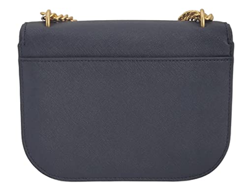 Tory Burch Emerson Flap Navy Blue Shoulder Bag