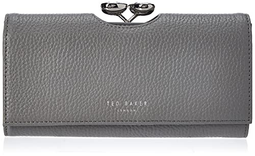 Ted Baker Grey Leather Wallet with Card & Coin Holders