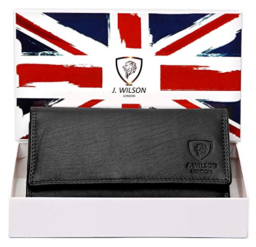 J. Wilson London Genuine Leather Designer Ladies Clutch