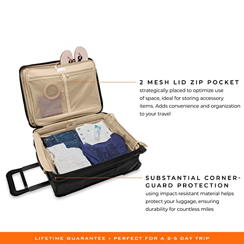 Briggs & Riley Global 2-Wheel Carry-On, Black,21-inch Baseline Global Carry-On