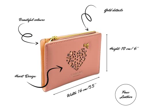Cool Blue Woodland Leather Women's Wallet with RFID