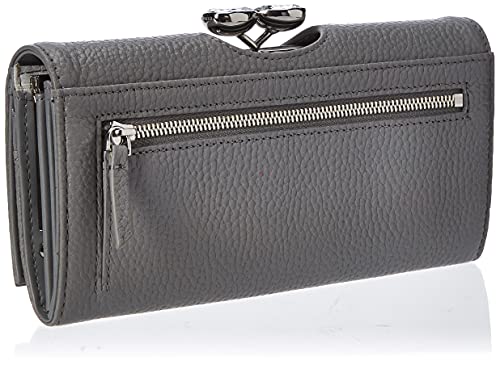 Ted Baker Grey Leather Wallet with Card & Coin Holders