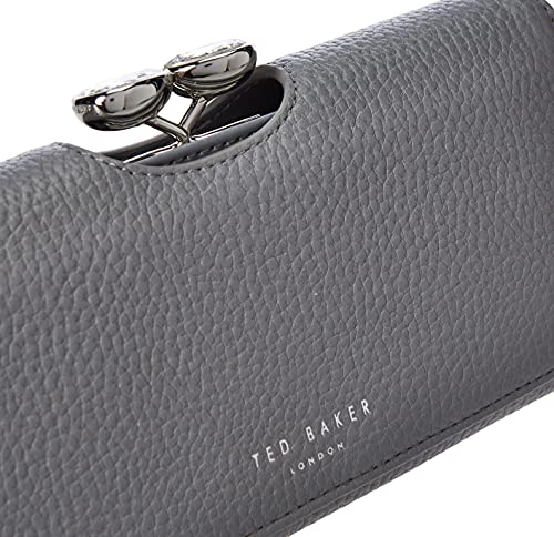 Ted Baker Grey Leather Wallet with Card & Coin Holders