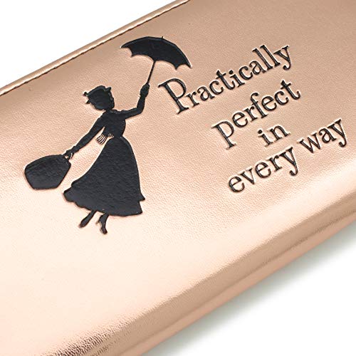 Disney Women's Elegant Rose Gold Wallet - Mary Poppins