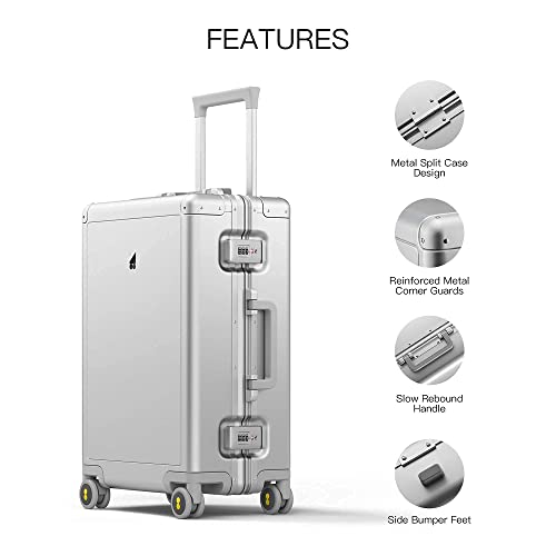 LEVEL8 Designer Aluminum-Magnesium Alloy Carry-On Handbag