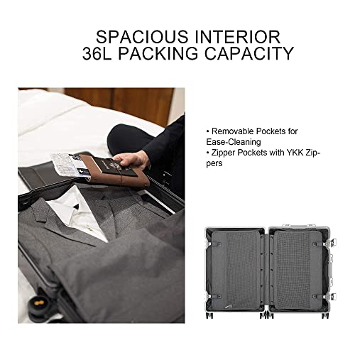 LEVEL8 Designer Aluminum-Magnesium Alloy Carry-On Handbag