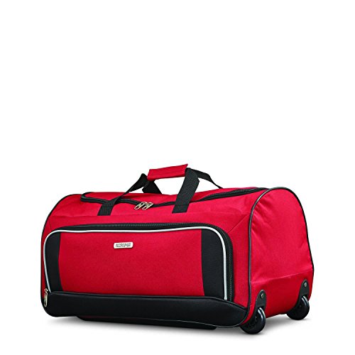 Red/Black American Tourister Fieldbrook XLT 4pc Designer Handbags