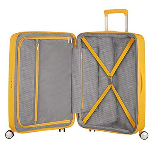 American Tourister Soundbox Spinner Handbag, 77cm - Yellow