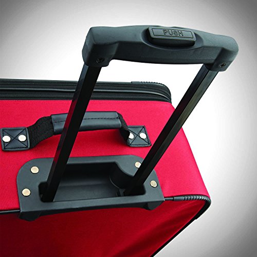 Red/Black American Tourister Fieldbrook XLT 4pc Designer Handbags