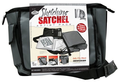 Luxury Royal Langnickel Charcoal Grey Artist Satchel Bag