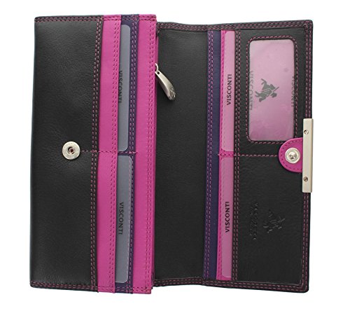 Visconti Rio Soft Leather Ladies Purse with RFID Blocking